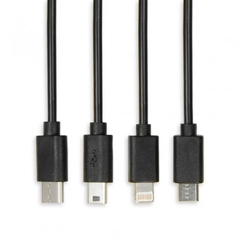 iBox 4w1 3A 1.2m juoda