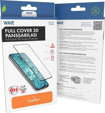Wave Full Cover 3D-panssarilasi, OnePlus 13, musta kehys