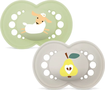 MAM - Original Silk Pacifiers - Neutral - 6-16m