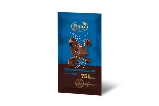 Juodasis šokoladas su jūros druska, 90g