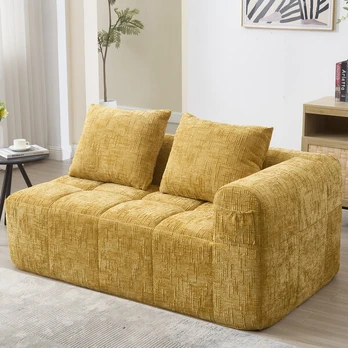 Dvivietė sofa, chenilė, putplasčio užpildas, 158x90x60 cm