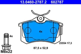 ATE 13.0460-2787.2 Brake pad set