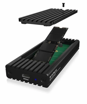 Icy Box Obudowa ib-1917m-c32a nvme usb 3.2 gen 2x2, 20 gbit/s