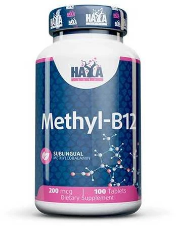 Haya Labs Methyl B-12 100 tab. (Vitaminas B12(metilcobalaminas))