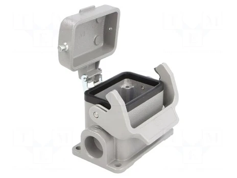 Enclosure: for HDC connectors | size 6B | Han® B | IP65 | with latch