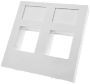 Adapteris 45x45 2xRJ45 (płaski) ALANTEC