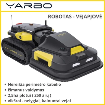 Belaidis robotas vejapjovė YARBO