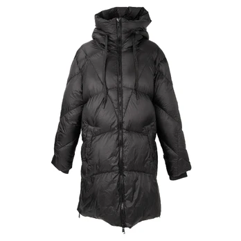 Pūkinė striukė moterims, Juoda, Jackets