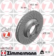 Stabdžių diskas ZIMMERMANN 460.1561.20 kaina