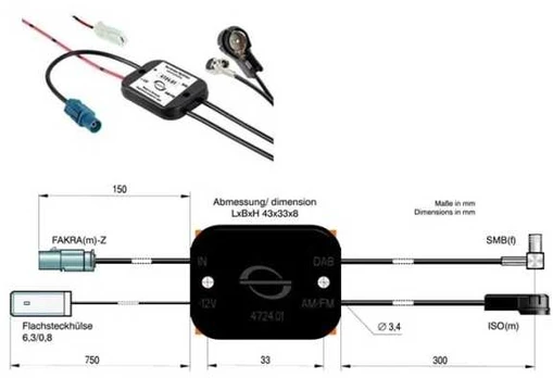 ACV Passiv fm og dab splitter