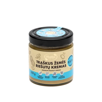 RŪTA Žemės riešutų kremas traškus, 350g