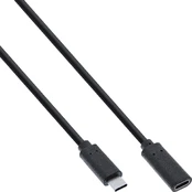 Kabelis USB InLine USB-C - USB-C 0.5 m Juodas (35776)