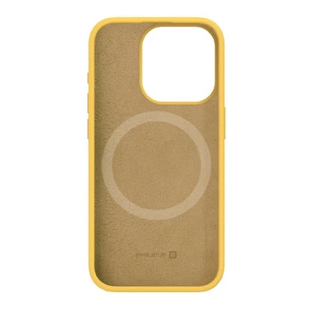 Evelatus iPhone 15 Pro Max Premium Magsafe Soft Touch silikoninis dėklas Apple Gold