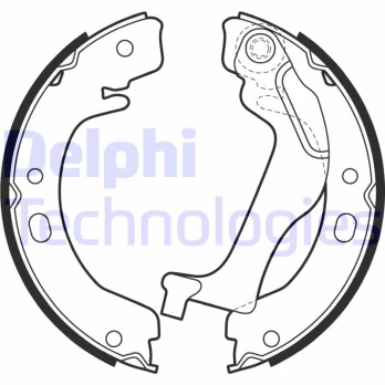 Stabdžių trinkelių komplektas DELPHI LS2003
