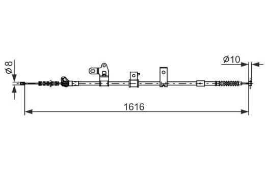 Trosas, stovėjimo stabdys BOSCH 1 987 482 307