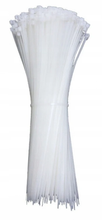 Techly Techly Kabelių raiščiai 370X3,6mm balti 100vnt
