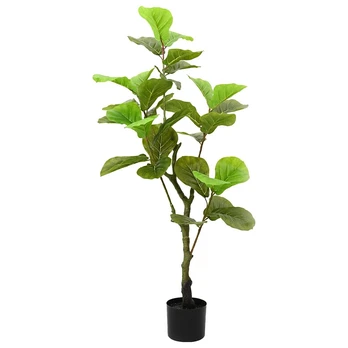 Dirbtinis fikusas, žalios spalvos, 125cm, 30 lapai