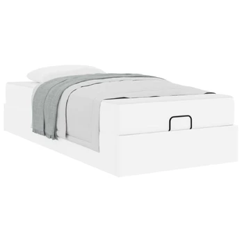 Lovos rėmas su čiužiniu su čiužiniu 2 pcs Balta PVC