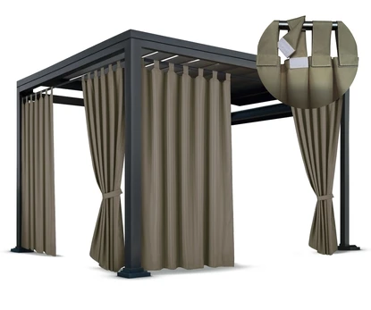Sodo užuolaidos ZMOK-04, 155 x 190 cm, ruda