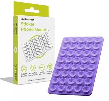 Mobile Origin Sticker Phone Mount O1, violetinė