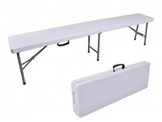Poland Sulankstomas maitinimo suolas 180 cm, baltas