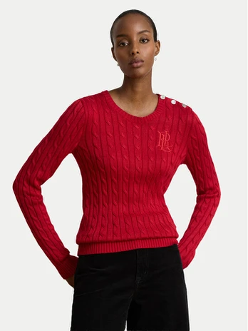 LAUREN RALPH LAUREN Megztinis 200P14039501 Raudona Regular Fit