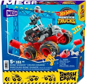 Mega Bloks Blocks Hot Wheels Monster Trucks Bone Shaker Stunt trick