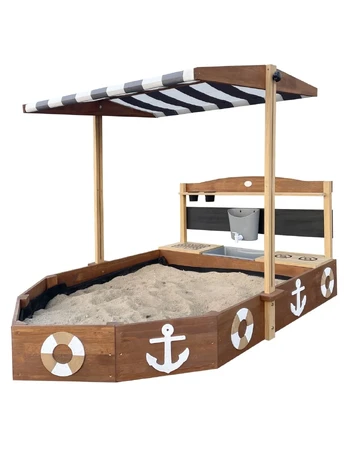 AXI Wooden Sandbox Ship with Kitchen