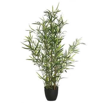 Artificial plant BAMBUS, juodas pot, 90 cm