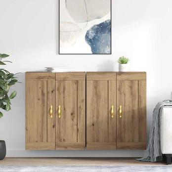 Kabineto, pakabinamo ant sienos 2 pcs Amatininkų ąžuolas
