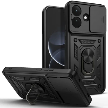 Juodas dėklas Xiaomi Redmi Note 17 Pro 5G telefonui "Tech-Protect Camshield Pro"