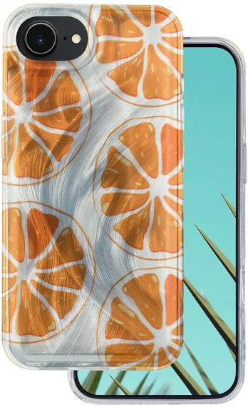 Dėklas Telforceone Ultra Trendy Summer case for iPhone 16e / 17e oranžinis