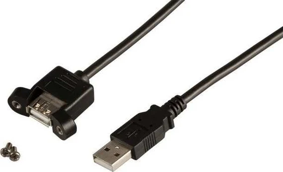 USB kabelis Roline USB-A - 2m juodas (K5291SW.0,5V2)