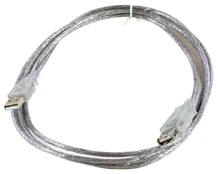 Kabelis USB MicroConnect USB-A - USB-A 1.8 m Permatomas (USBAAF2T) kaina