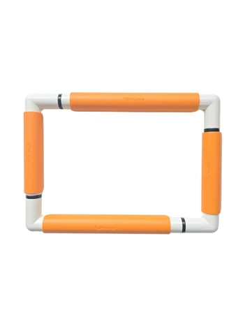 Oranžinis plastikinis klipsinis rėmelis 21x29 cm