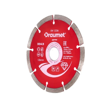 Diskas deimantinis segmentinis DRAUMET | 125x22,23x2,2mm