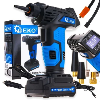 kompresorius automobilinis Geko Pompka - kompresorius akumulatorowy 12V LCD (0,2-10,3 BAR) (20)