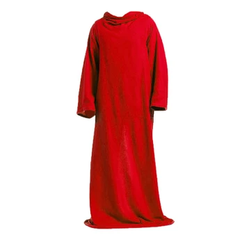 Verk Group Large warm fleece reading blanket with sleeves