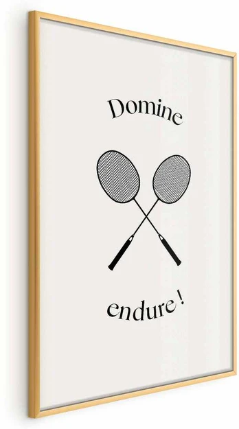 Artgeist Plakatas - Summer Games - Badminton Rackets on a Baltas Background