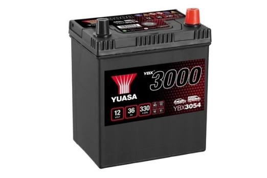 Akumuliatorius YUASA YBX3054 12V 36Ah 330A D+