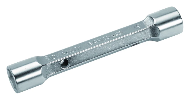 Double head tubular socket wrench 27M 24x26mm