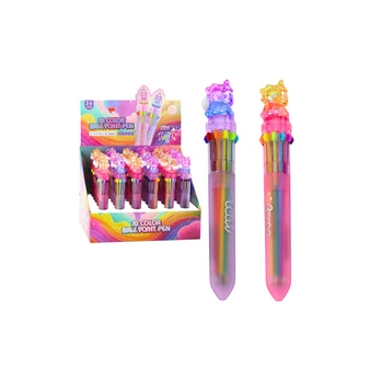Lean Unicorn Ballpoint Pen Multicolor Automatic For Children 10 in 1 Mix