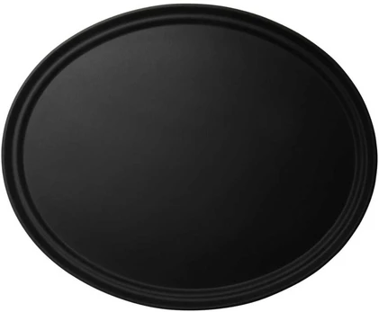 Cambro Non-slip tray, 68.5x56 cm, oval, juodas, Camtread