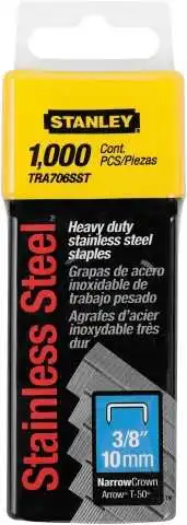 Kabės STANLEY, 10 mm , 5000 vnt, G tipas