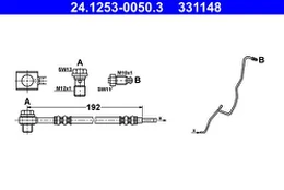 ATE 24.1253-0050.3 Brake hose
