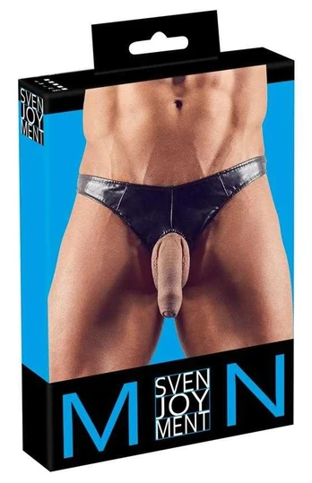 Svenjoyment Im. Leather men´s String  xl vyriški stringai