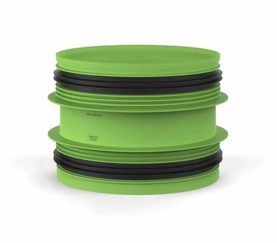 Duco Connection piece with joint D160-D160 (M/M)DUCO