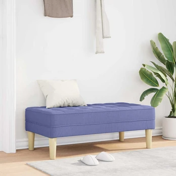 Suolas Džinsinis Mėlynas 113x57x39 cm Audinys