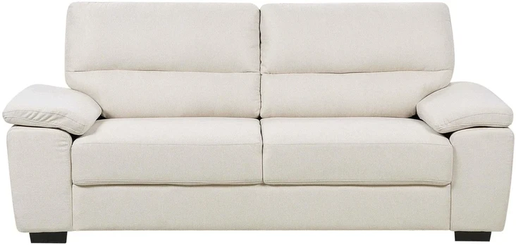 Beliani 3-vietė sofa VOGAR šviesiai smėlio spalvos