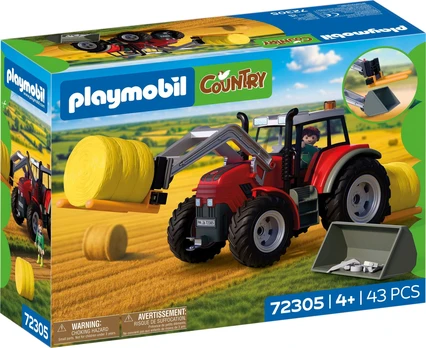 Playmobil - Large Tractor with Hay Bales (72305)